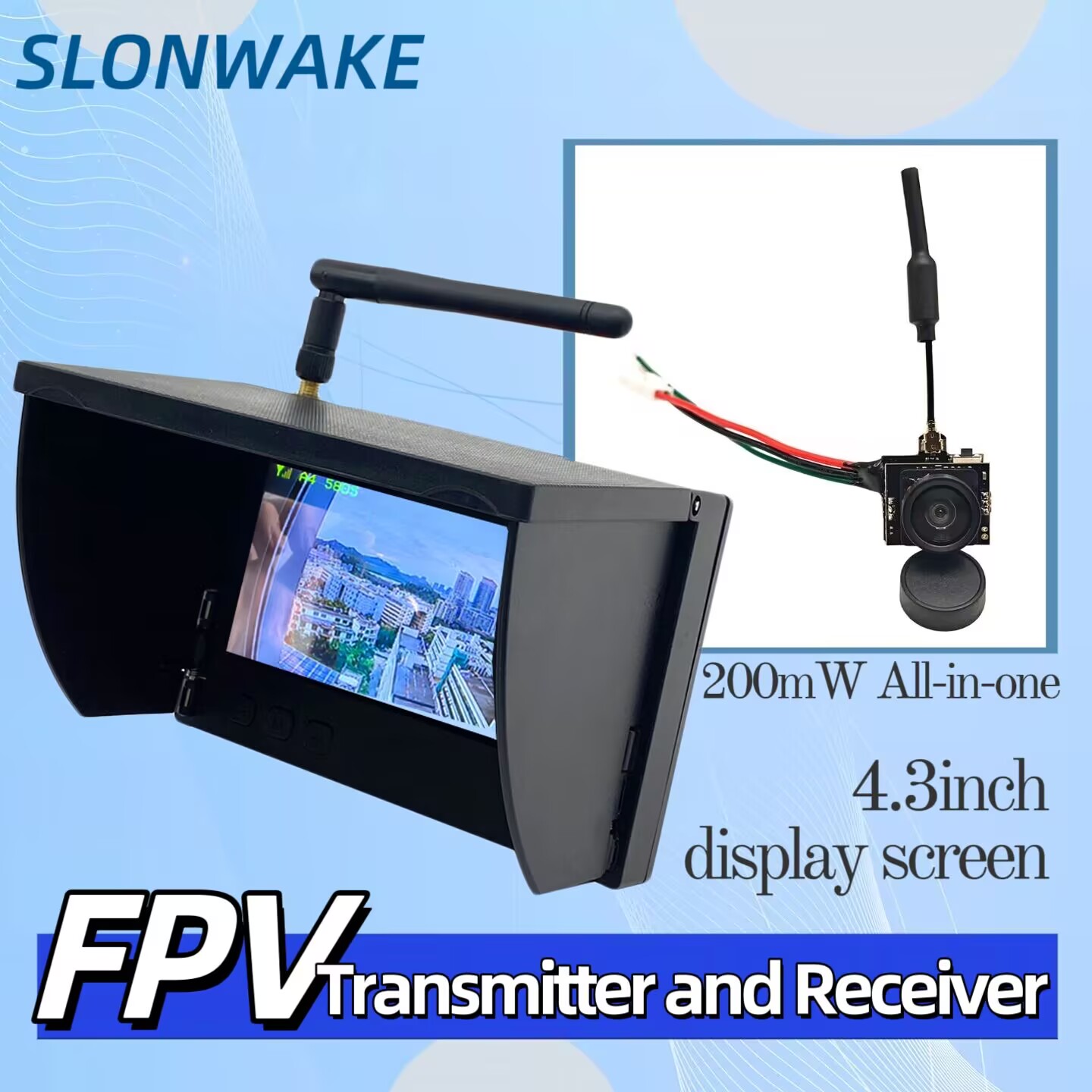 SLONWAKE 5.8G Analog Video Tra - Drone Racing Camera reseña y precio