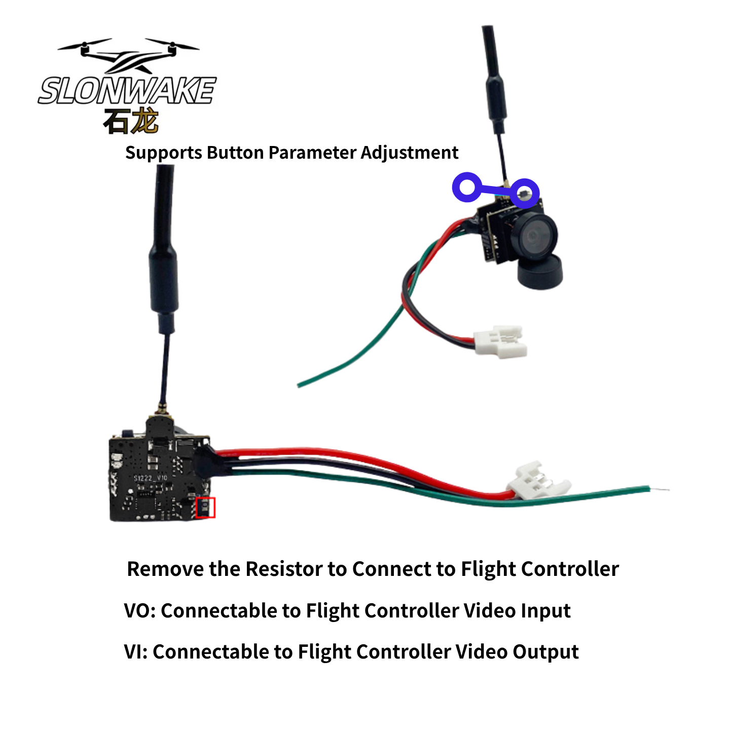 SLONWAKE 5.8G Analog Video Tra - Drone Racing Camera reseña y precio