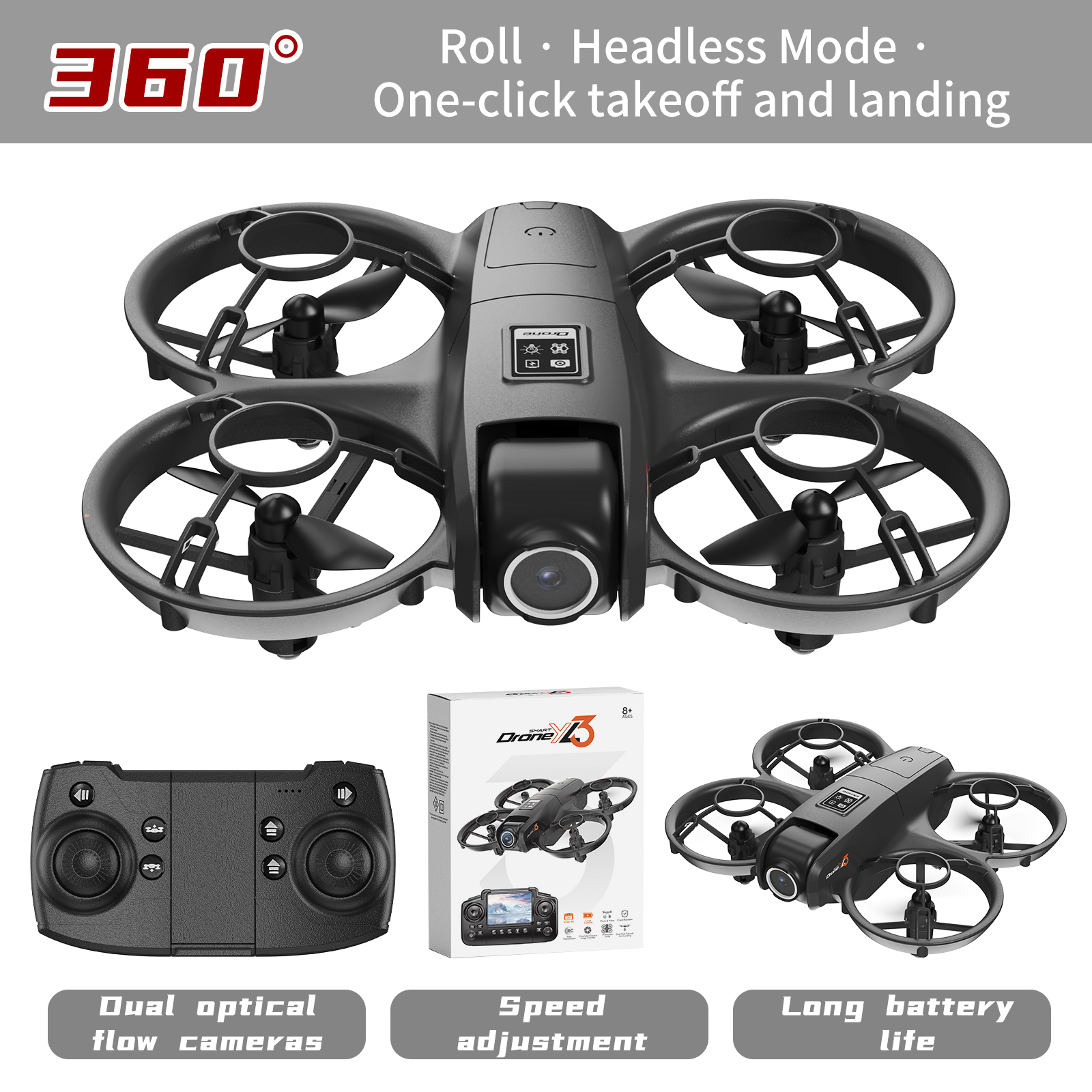 YL3 Remote-Controlled Drone wi - Drone Racing Camera reseña y precio