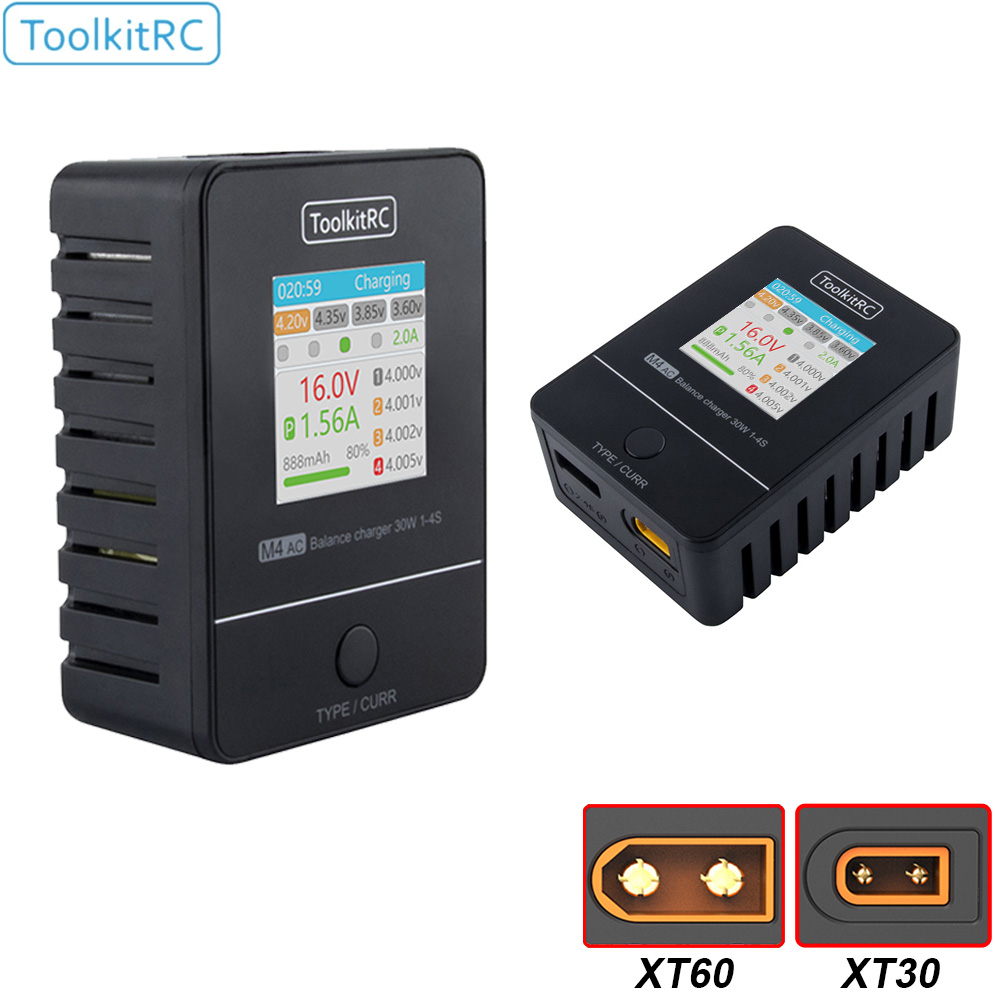 ToolkitRC M4AC 30W LiPO LiFE L - Drone Racing Charger reseña y precio