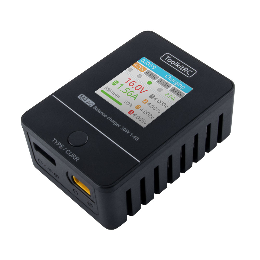 ToolkitRC M4AC 30W LiPO LiFE L - Drone Racing Charger reseña y precio