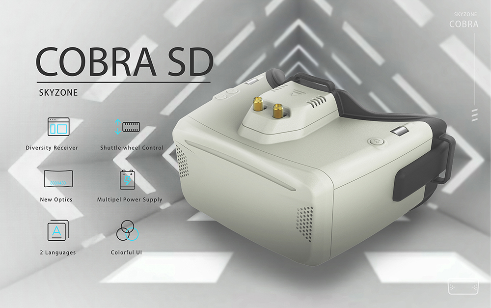 SKYZONE Cobra SD X V4 FPV Vide - Drone Racing Goggles reseña y precio