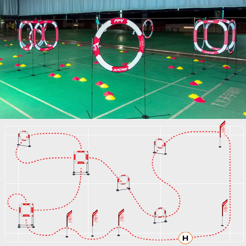 FPV Racing Goal Gate Airplane  - Drone Racing Flag reseña y precio