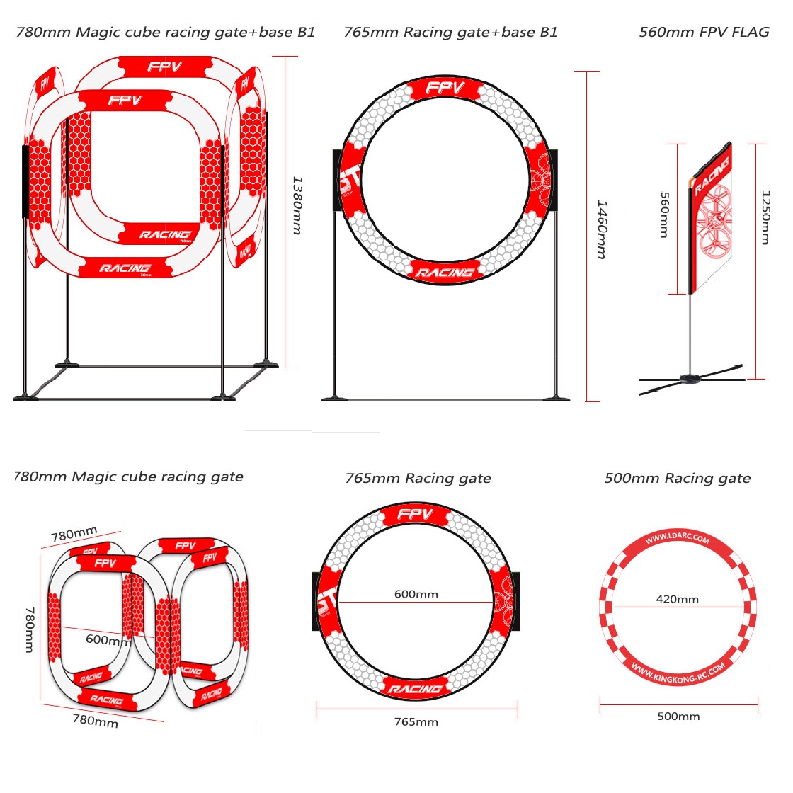 FPV Racing Goal Gate Airplane  - Drone Racing Flag reseña y precio