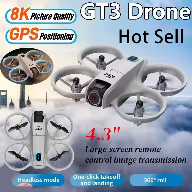 GT3 Drone 8K HD Dual Cameras G - Drone Racing Camera reseña y precio