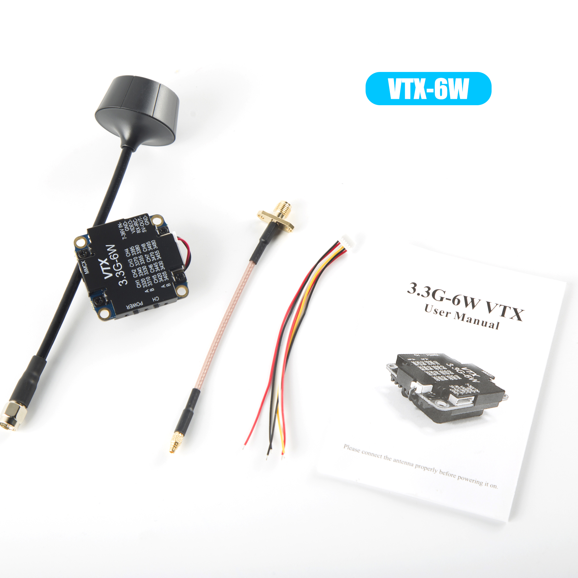 FPV Video Transmitter 3.3G 6W  - Drone Racing Vtx reseña y precio